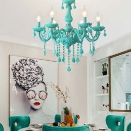 Elegante kristallen kroonluchter Europese grote hanglamp