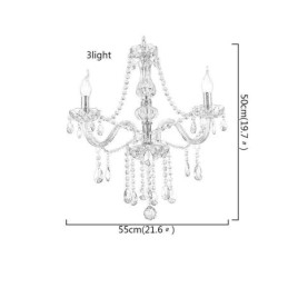 Kristallen kroonluchter Europese cognackleurige glazen hanglamp