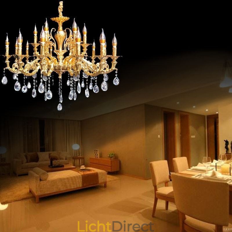 Kristallen kroonluchter moderne luxe plafondverlichting huisverlichting decoratielicht