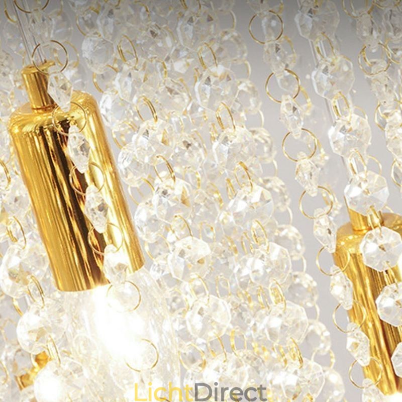 Moderne kristallen kroonluchter luxe trap kristallen plafondlamp met 19 lampen