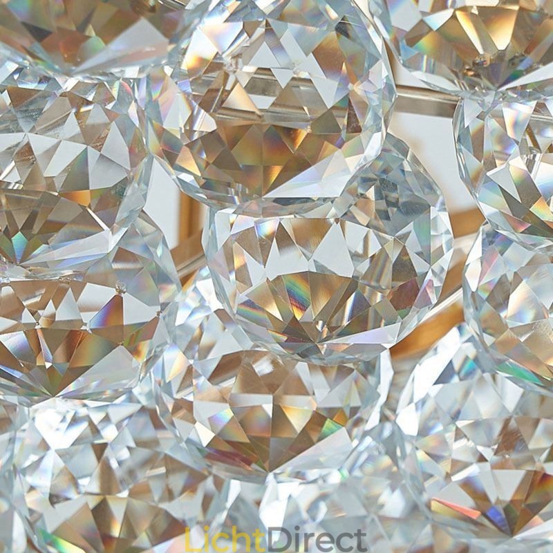 Moderne kristallen kroonluchter luxe trap kristallen plafondlamp met 19 lampen