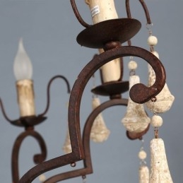 Retro Stijl Houten Hanglamp Elegante Kroonluchter