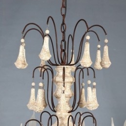 Retro Stijl Houten Hanglamp Elegante Kroonluchter
