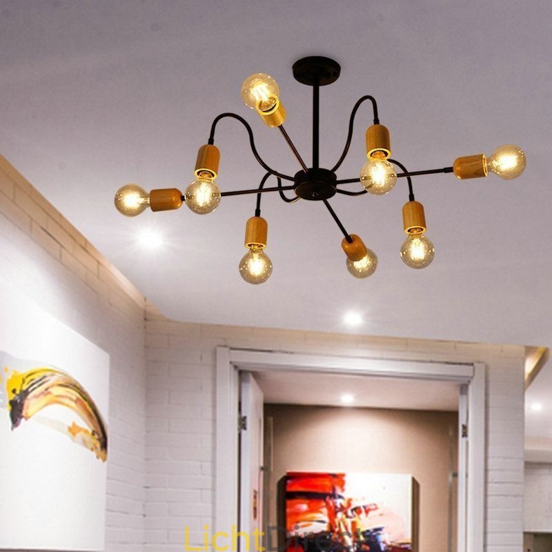 Hedendaagse creatieve ijzeren hanglamp Spider kroonluchter