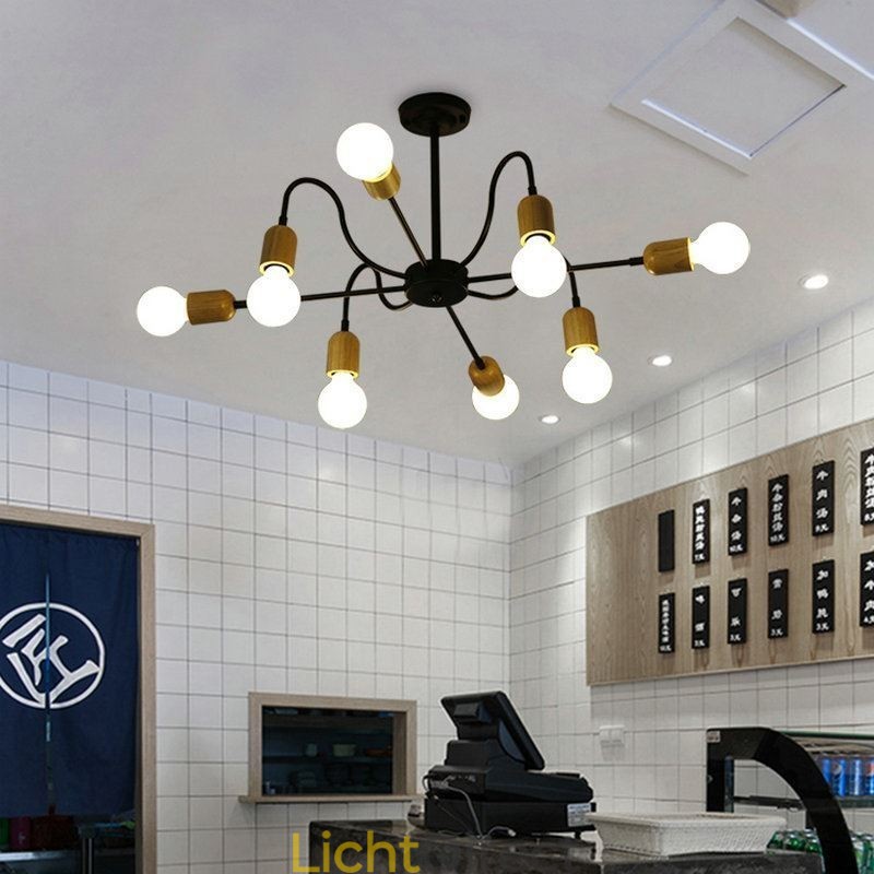 Hedendaagse creatieve ijzeren hanglamp Spider kroonluchter