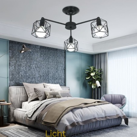 Moderne vogelkooi hanglamp ijzer decoratieve verlichting Moderne vogelkooi hanglamp ijzer decoratieve verlichting