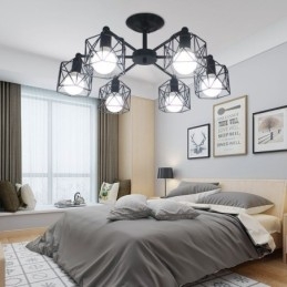 Moderne vogelkooi hanglamp ijzer decoratieve verlichting