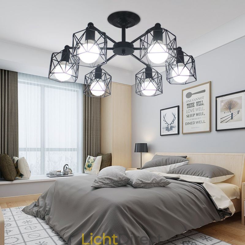 Moderne vogelkooi hanglamp ijzer decoratieve verlichting