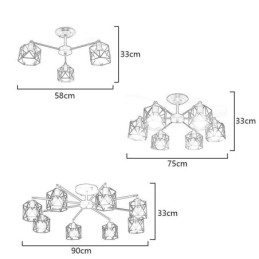 Moderne vogelkooi hanglamp ijzer decoratieve verlichting