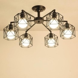 Moderne vogelkooi hanglamp ijzer decoratieve verlichting