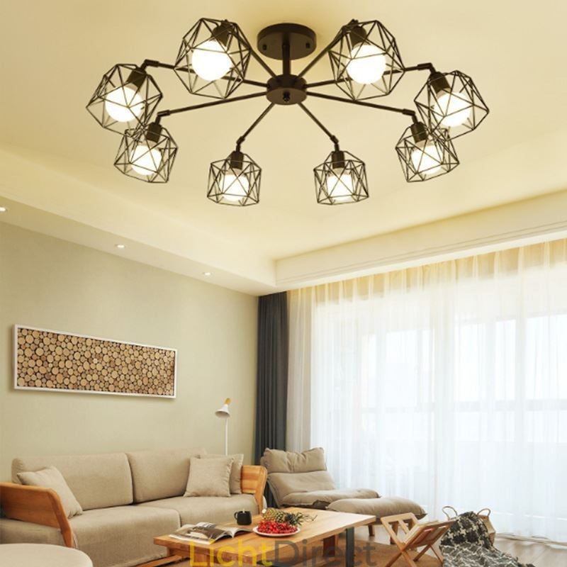 Moderne vogelkooi hanglamp ijzer decoratieve verlichting