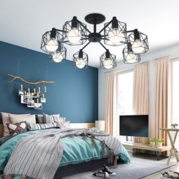 Moderne vogelkooi hanglamp ijzer decoratieve verlichting