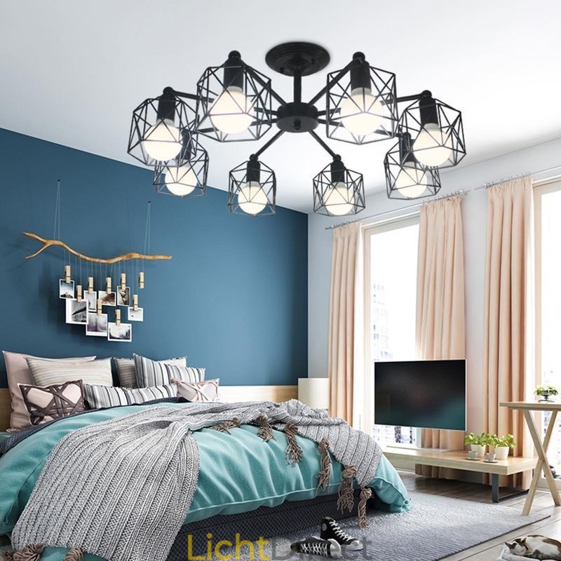 Moderne vogelkooi hanglamp ijzer decoratieve verlichting