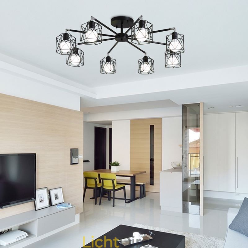 Moderne vogelkooi hanglamp ijzer decoratieve verlichting