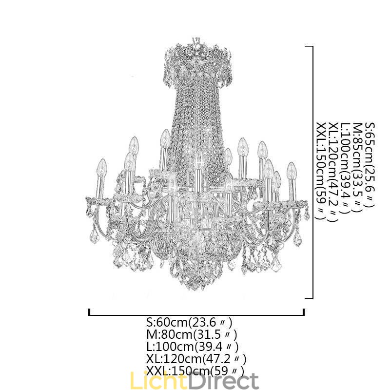 Europese luxe kristallen kroonluchter duplex trap hanglamp