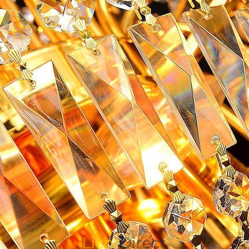 Europese luxe kristallen kroonluchter duplex trap hanglamp