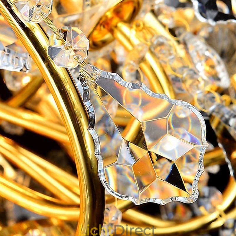 Europese luxe kristallen kroonluchter duplex trap hanglamp