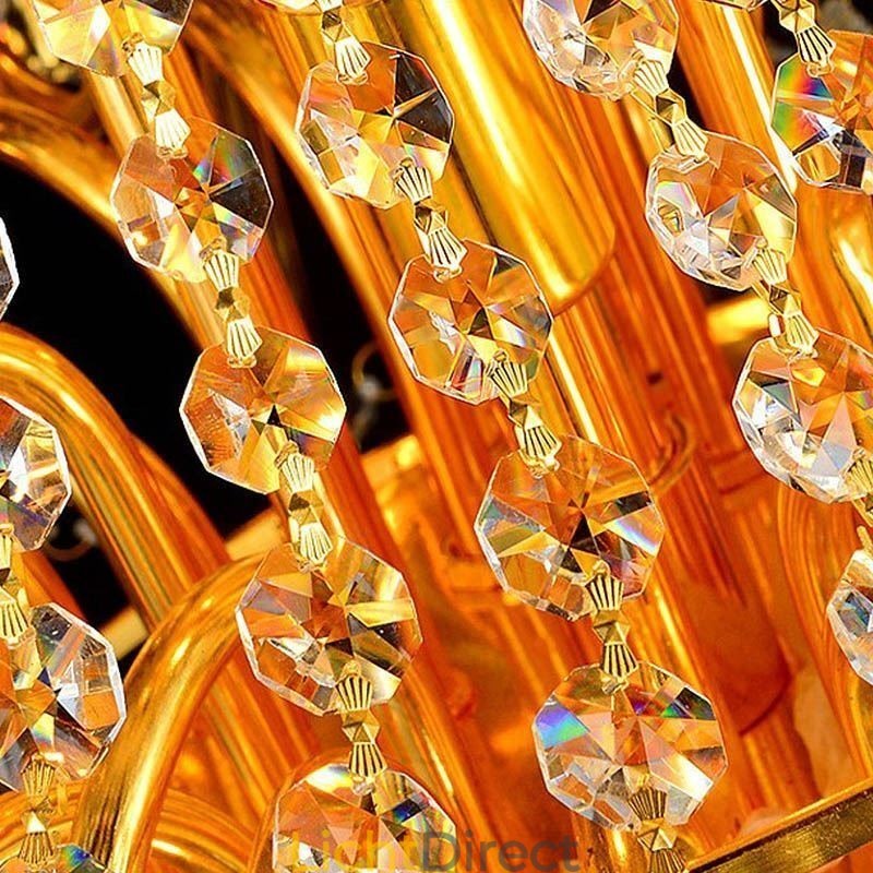 Europese luxe kristallen kroonluchter duplex trap hanglamp