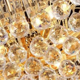 Europese Kristallen Empire Kroonluchter Grote Gouden Hanglamp