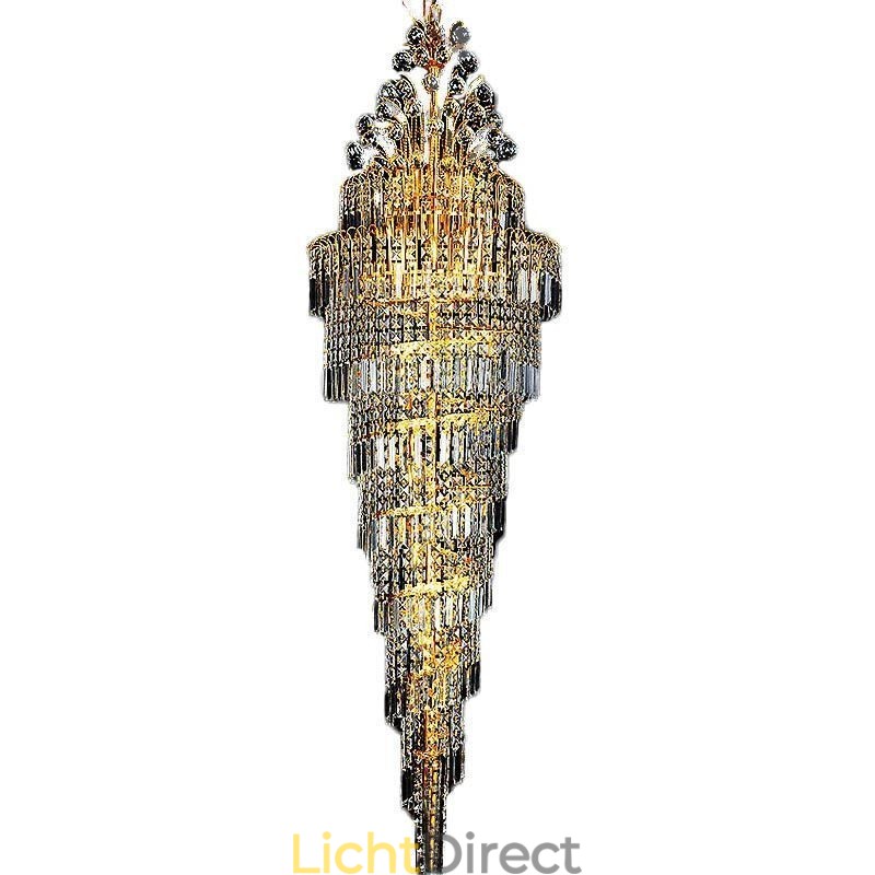 Elegante kristallen Empire kroonluchter Europese luxe lange hanglamp