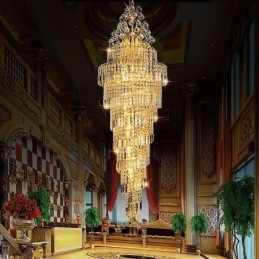 Elegante kristallen Empire kroonluchter Europese luxe lange hanglamp