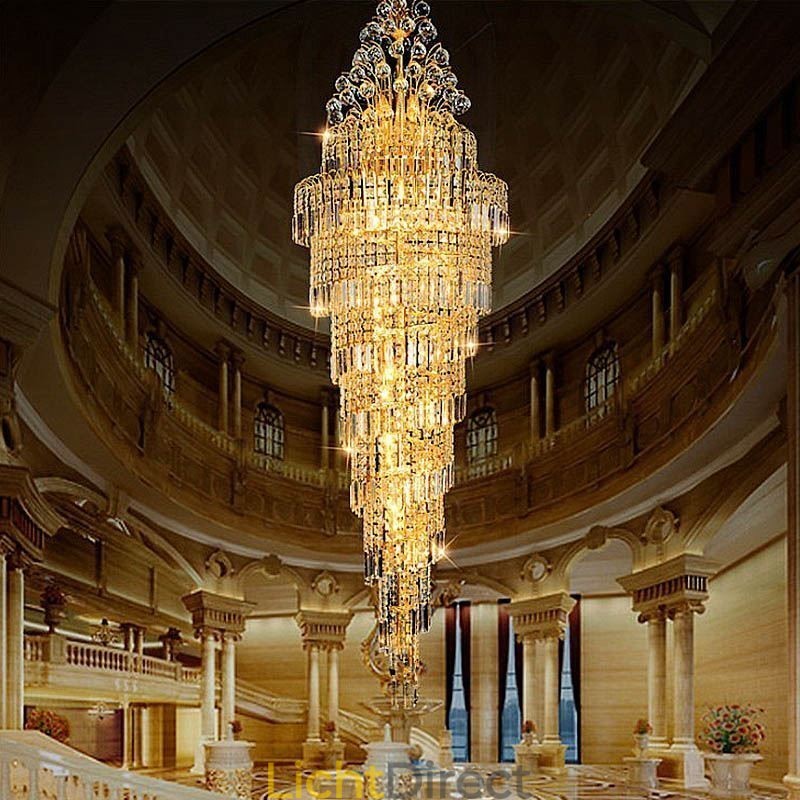 Elegante kristallen Empire kroonluchter Europese luxe lange hanglamp