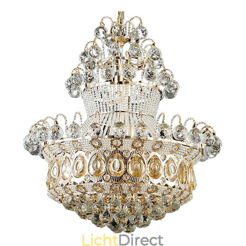 Moderne gouden Empire kroonluchter eenvoudige kristallen hanglamp