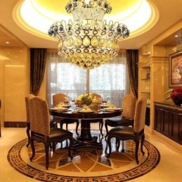 Moderne gouden Empire kroonluchter eenvoudige kristallen hanglamp