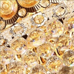 Moderne gouden Empire kroonluchter eenvoudige kristallen hanglamp