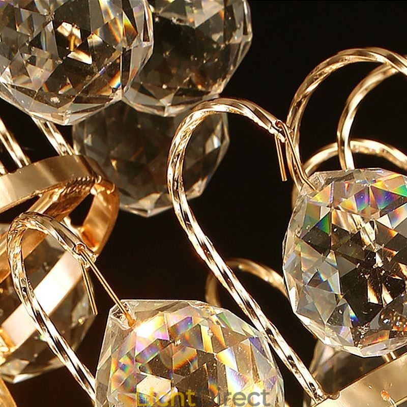 Moderne gouden Empire kroonluchter eenvoudige kristallen hanglamp