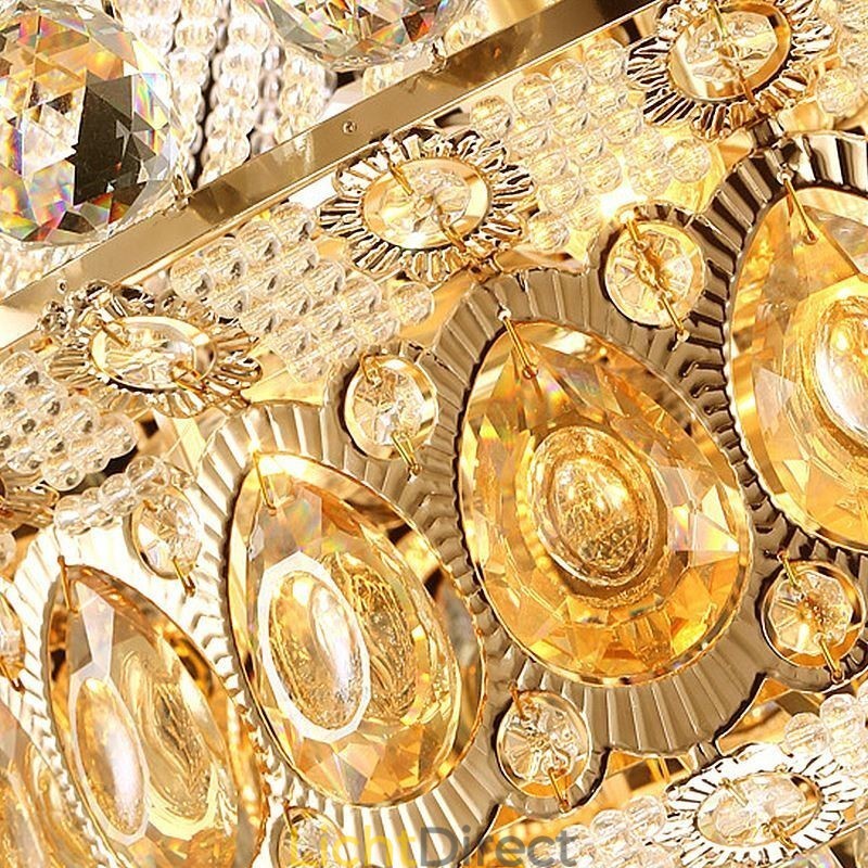 Moderne gouden Empire kroonluchter eenvoudige kristallen hanglamp