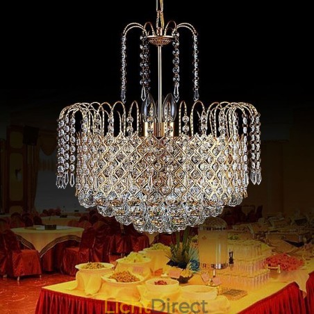 Luxe Kristallen Kroonluchter Moderne Elegante Hanglamp Luxe Kristallen Kroonluchter Moderne Elegante Hanglamp
