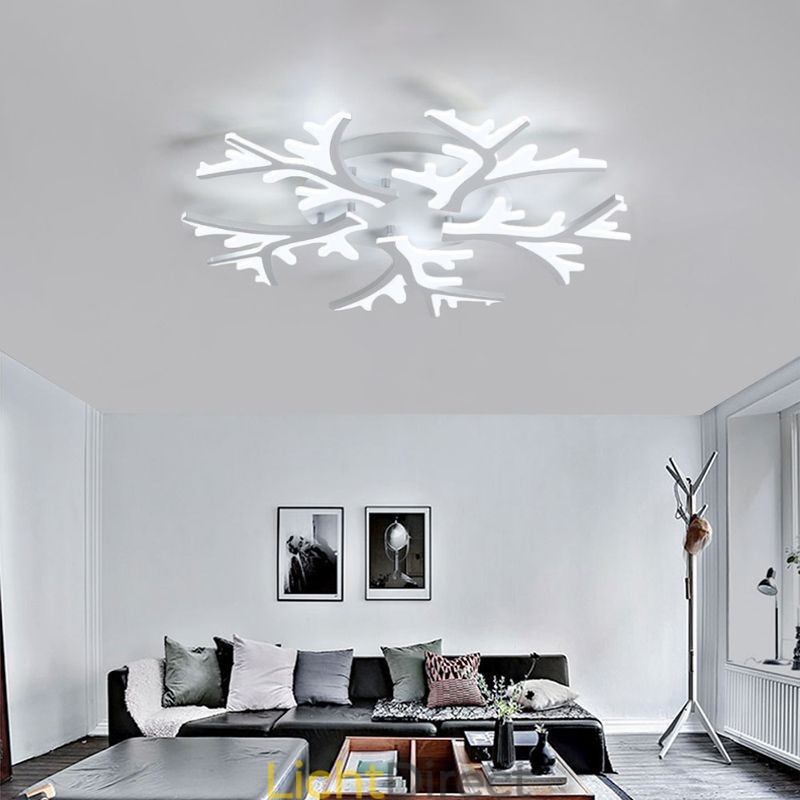 Moderne minimalistische plafondlamp met gewei-inbouw