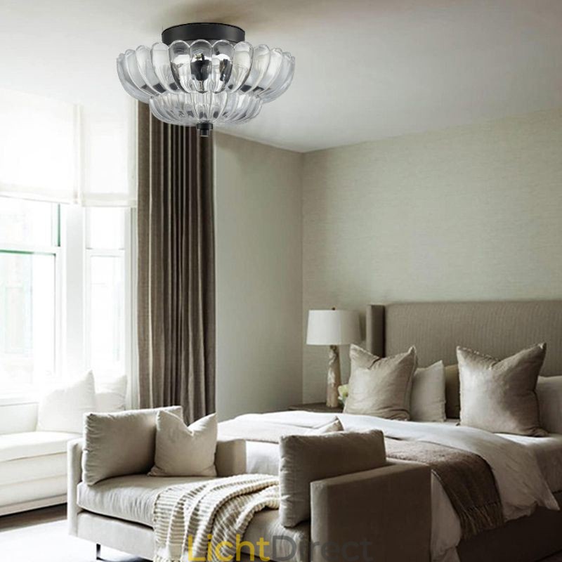 Moderne eenvoudige plafondlamp met lotusvoet