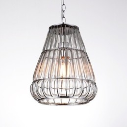 Moderne eigentijdse kroonluchter van chroomglas
