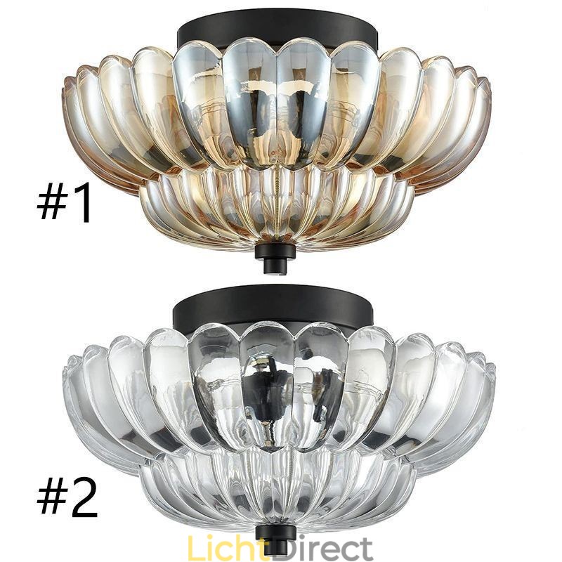 Moderne eenvoudige plafondlamp met lotusvoet