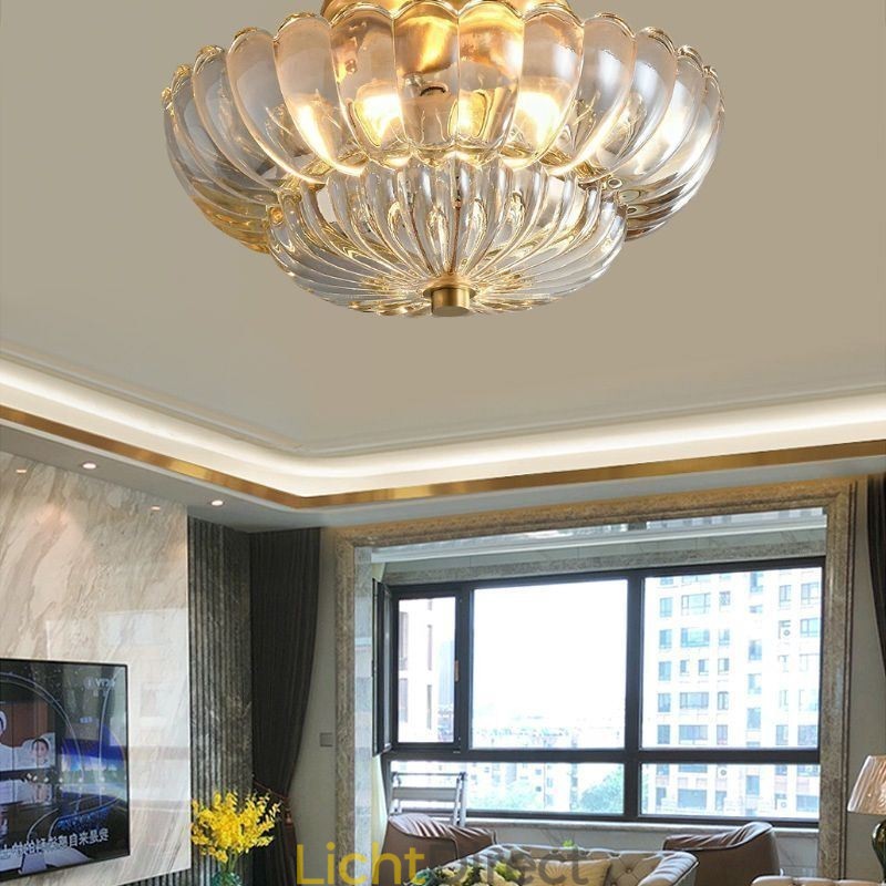 Moderne plafondlamp met Lotus-basis