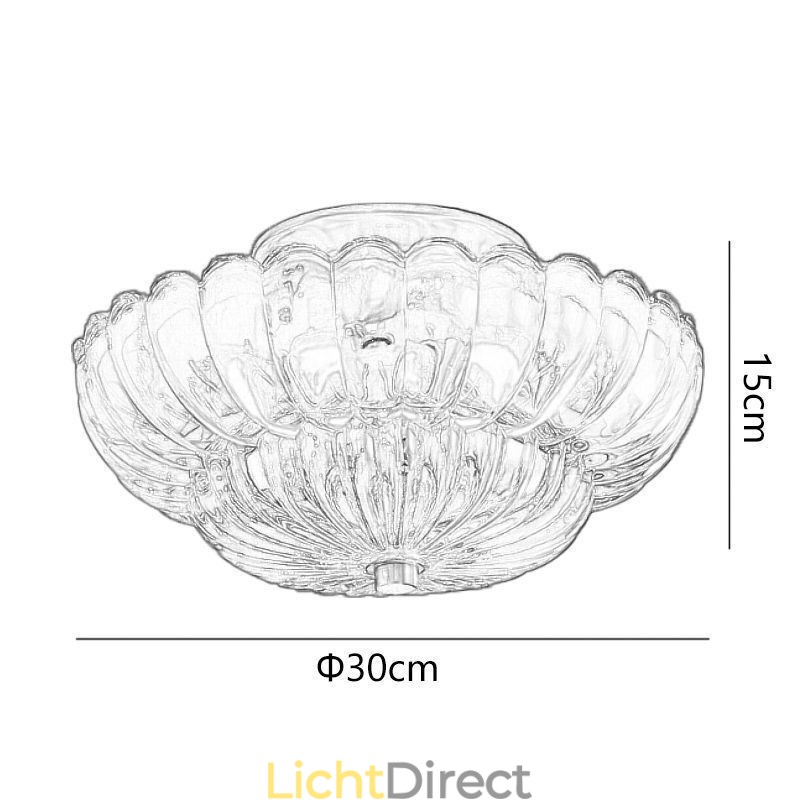 Moderne plafondlamp met Lotus-basis