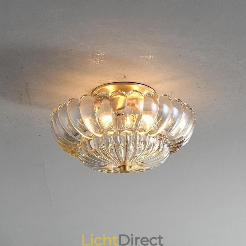 Moderne plafondlamp met Lotus-basis