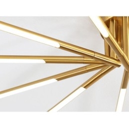 Eenvoudige plafondlamp met vuurwerkmotief