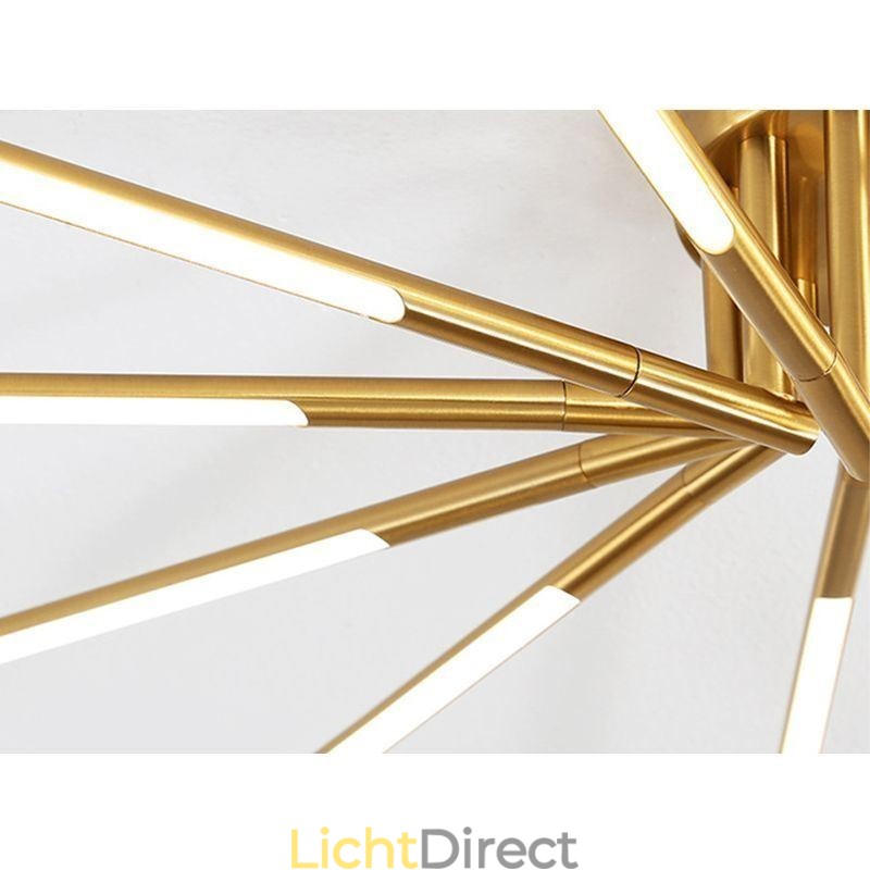 Eenvoudige plafondlamp met vuurwerkmotief