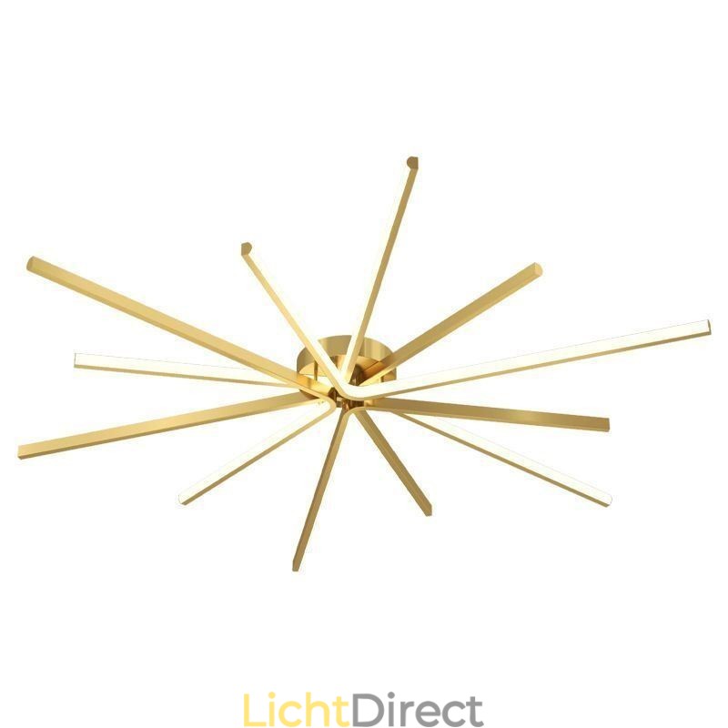 Moderne minimalistische plafondlamp met vuurwerkmotief
