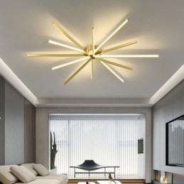 Moderne minimalistische plafondlamp met vuurwerkmotief