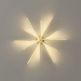 Moderne minimalistische plafondlamp met vuurwerkmotief