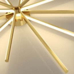 Moderne minimalistische plafondlamp met vuurwerkmotief