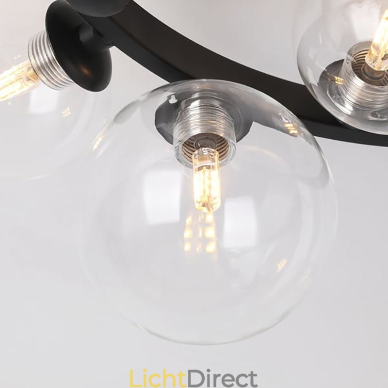 Moderne minimalistische decoratieve plafondlamp van glas