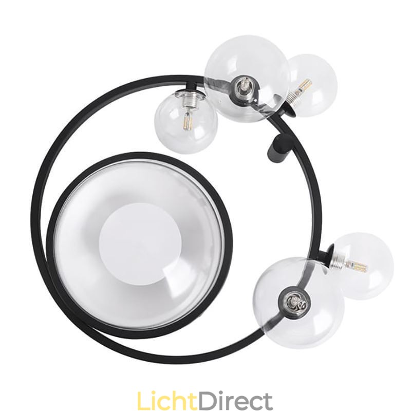 Moderne minimalistische decoratieve plafondlamp van glas