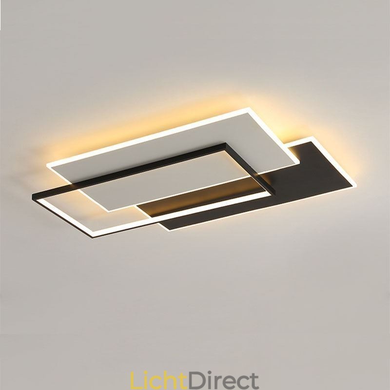 Minimalistische vierkante plafondlamp van acryl