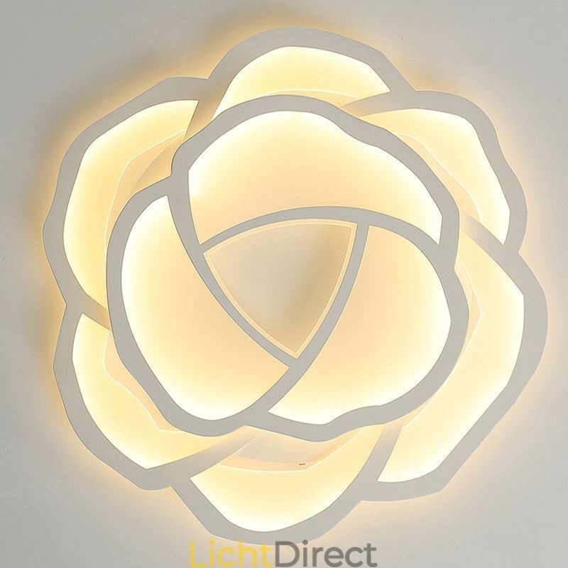 Moderne eenvoudige plafondlamp van acryl in de kleur roze 52 cm