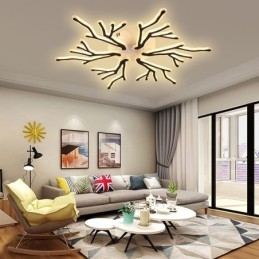 Plafondlamp van acryl met verzonken montage